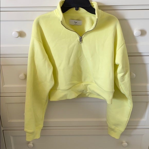 tna warm up crop sweater